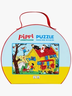 Pippi Langstrømpe Puslespil med Taske 40 Brikker
