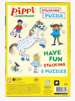 Pippi Langstrømpe Stablepuslespil 5-i-1