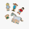 Pippi Langstrømpe Træfigurer 5-pak