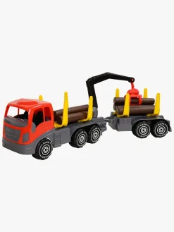 Plasto Tømmerlastbil med Grab, Trailer og Tømmer 74 cm