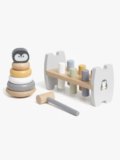 PolarB Legesæt Hammerbræt og Stableklodser Pingvin