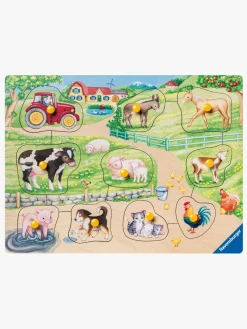 Ravensburger Knoppuslespil Morgen På Gården 10 Brikker