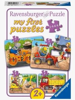 Ravensburger My First Puzzles Puslespil Dyr På Byggepladser 4-i-1