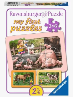 Ravensburger Puslespil Exploring The Farm 3x6 Brikker