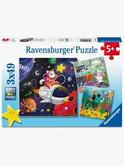 Ravensburger Puslespil Kids in Science 3x49 Brikker