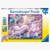 Ravensburger Puslespil Unicorn Pagasai, 100 Brikker