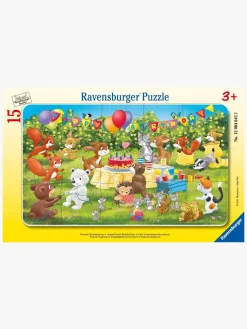 Ravensburger Rammepuslespil Dyrenes Fødselsdagsfest 15 Brikker