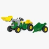 Rolly Toys John Deere Traktor m. Frontlæsser & Anhænger