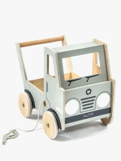 Smallstuff Gåvogn Lastbil i Træ, Grå