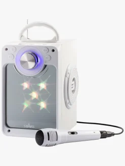STARS Karaokemaskine med Lys, Hvid
