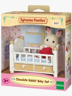 Sylvanian Families Figursæt Chokoladekaninbaby med Seng