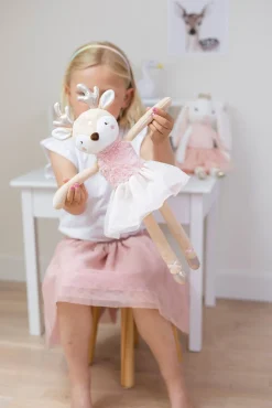 Teddykompaniet Ballerinas Dådyr Ruth 40 cm, Lyserødt