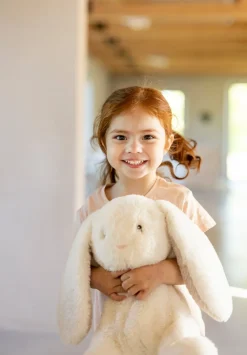 Teddykompaniet Bamse Mocca Kanin 34 cm, Creme