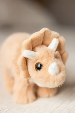 Teddykompaniet Dino Triceratops Bamse Stor, Abrikos