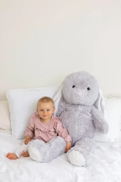 Teddykompaniet Jessica Kanin 100 cm, Grå