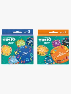 TIMIO Skivepakke 5-i-1 Tid & Farver 2-pak
