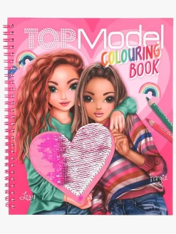 TOP Model Malebog med Pailletter