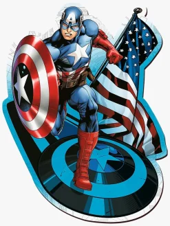 Trefl Wood Craft Origin Marvel Avengers Puslespil Fearless Captain America 160 Brikker