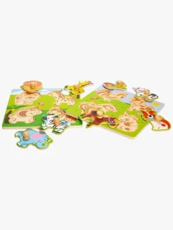 VIGA Knoppuslespil Dyr, 2-pak