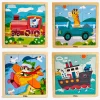 VIGA Puslespil 4-pak Køretøj