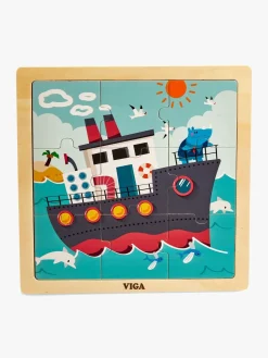 VIGA Puslespil 4-pak Køretøj