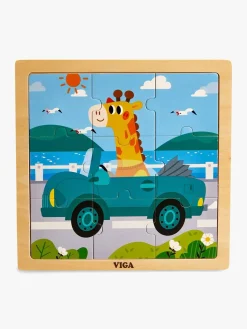 VIGA Puslespil 4-pak Køretøj